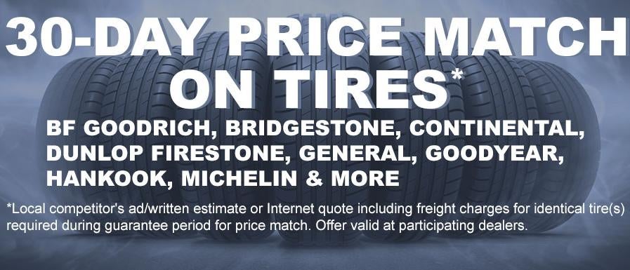 30 Day Price Match on Tires Jerry Spady Chevrolet GMC Corvette Hummer in Hastings NE